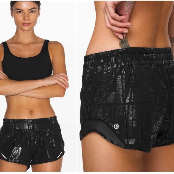 lululemon athletica Pants - Lululemon Hotty Hot II Short *Special Edition 20yr Manifesto Foil 2.5" Size 6